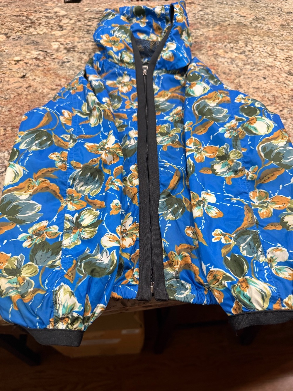 Gucci Blue Floral Hooded Kids Jacket- 24 months
